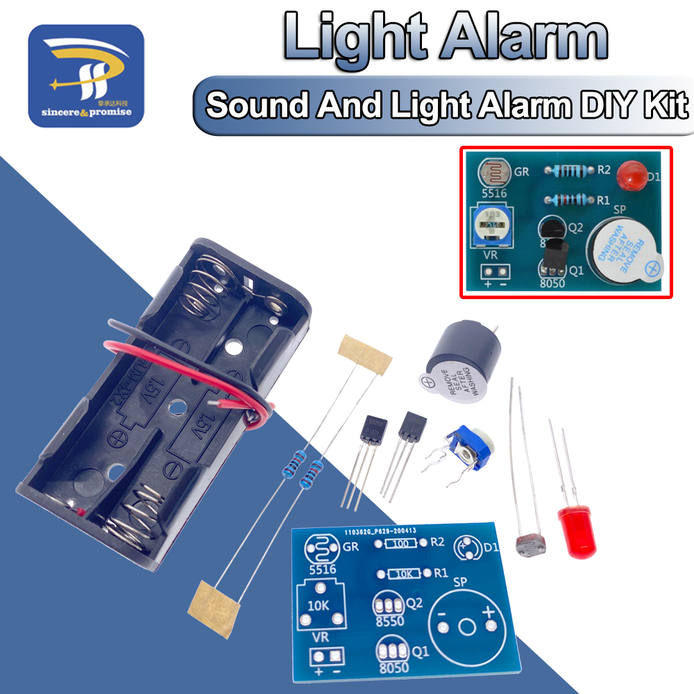 Diy Electronics Music - Işığa duyarlı ses ışık alarmı DIY