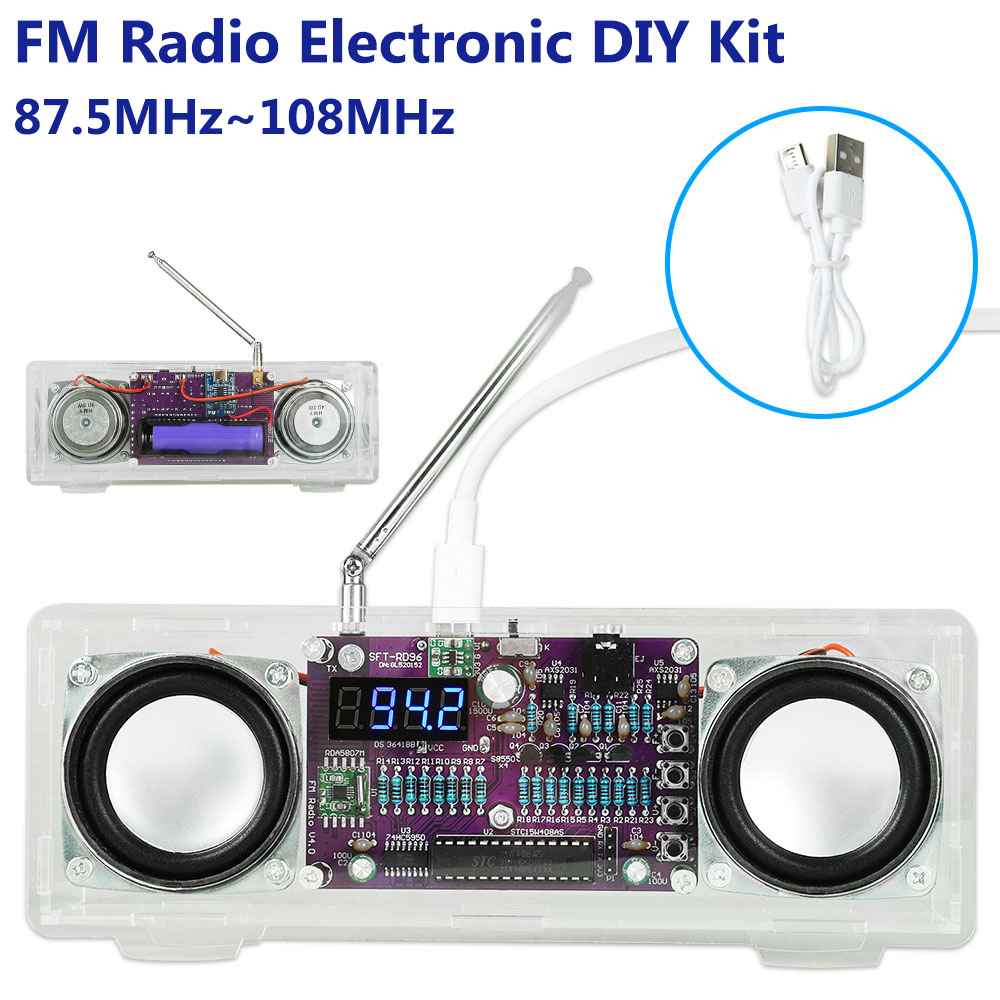 Diy Electronics Youtube Channel - FM Radyo Elektronik 87.5MHz~108MHz Lehimleme Projesi