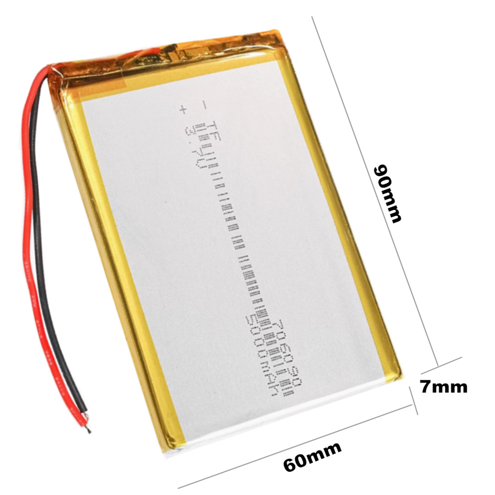 Diy Electronics Book - 1-10 adet 3.7V 5000mAh 706090 606090