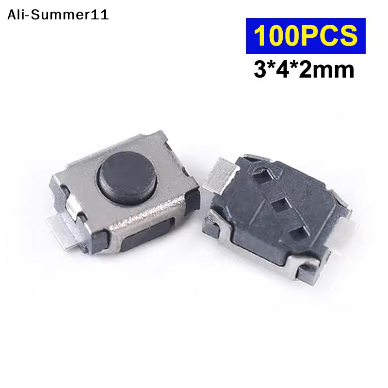 Push Button Tactile - 【Mm】100 Adet 3*4*2 MM Mikro Anahtar