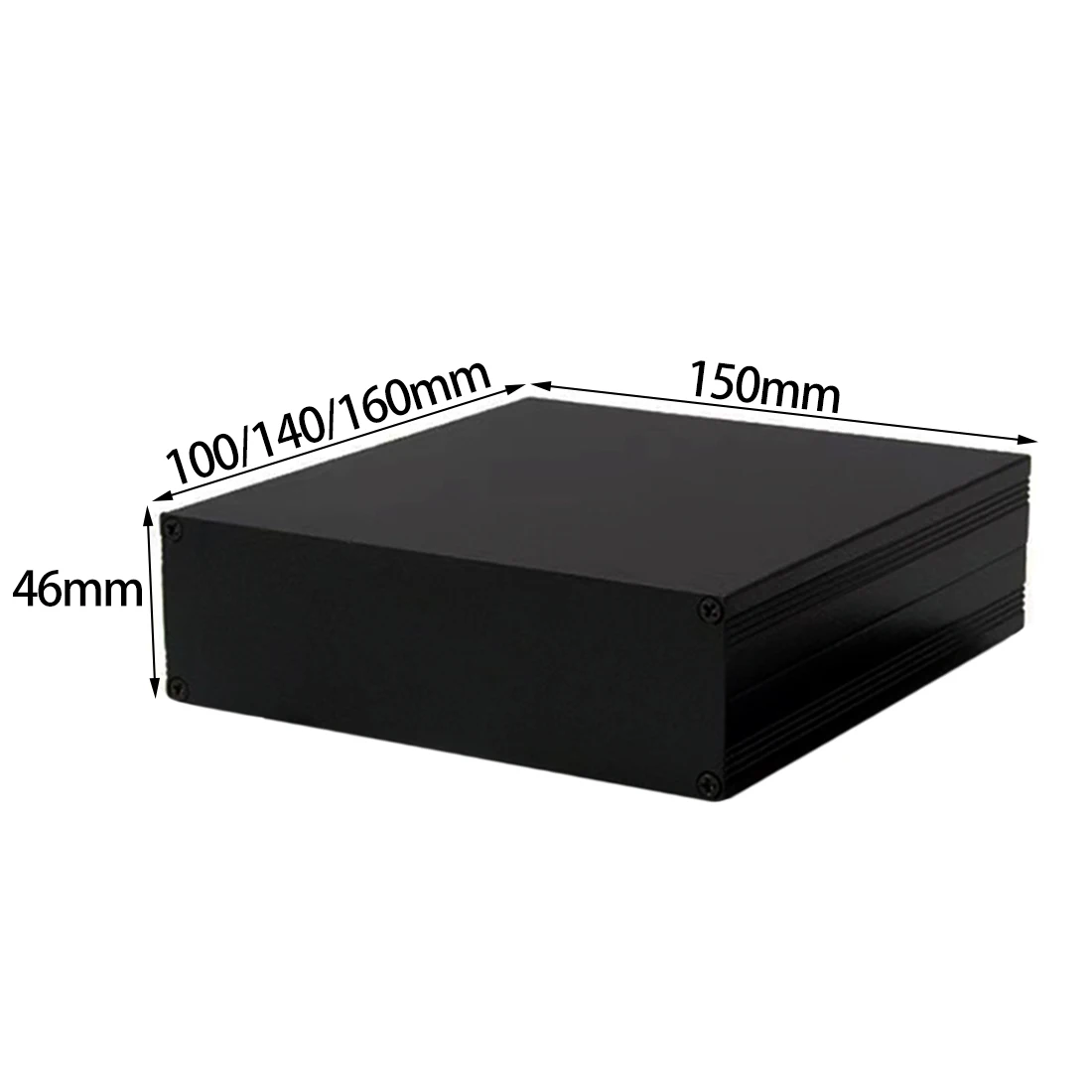 Diy Waterproof Electronics - Alüminyum muhafaza 150*46*100/140/160mm su geçirmez bölünmüş