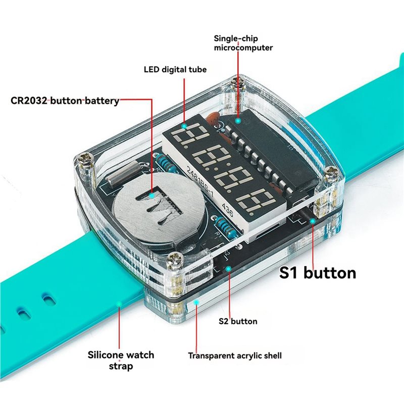2X DIY Saat LED Saat Elektroni - Diy Electronics Youtube incelemesi ve fiyatı