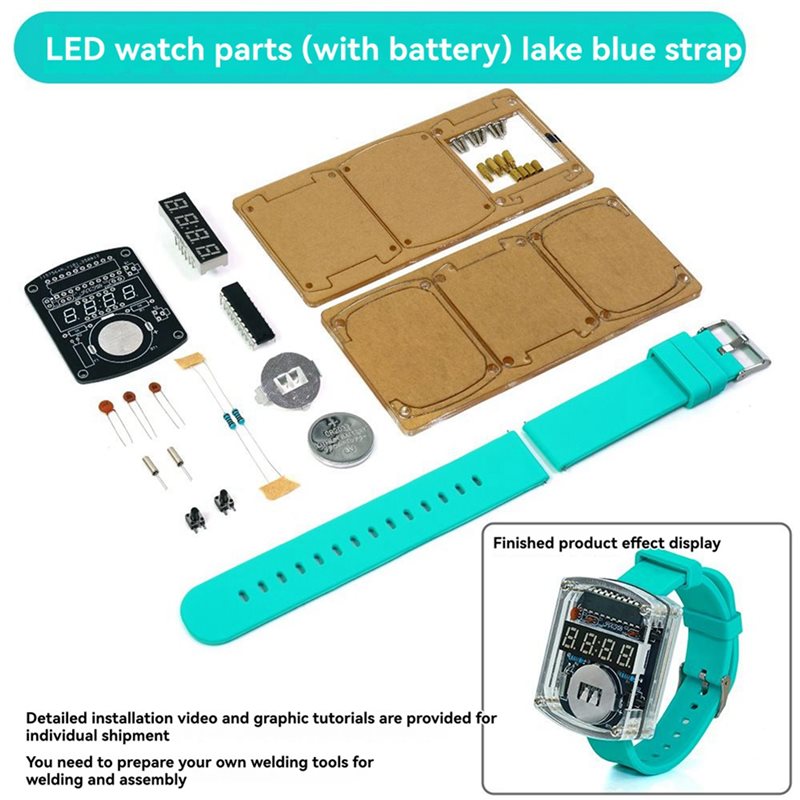 2X DIY Saat LED Saat Elektroni - Diy Electronics Youtube incelemesi ve fiyatı