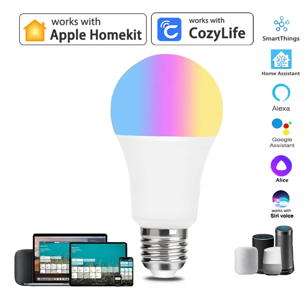 9W WiFi Homekit işık lambası E - Diy Home Electronics incelemesi ve fiyatı