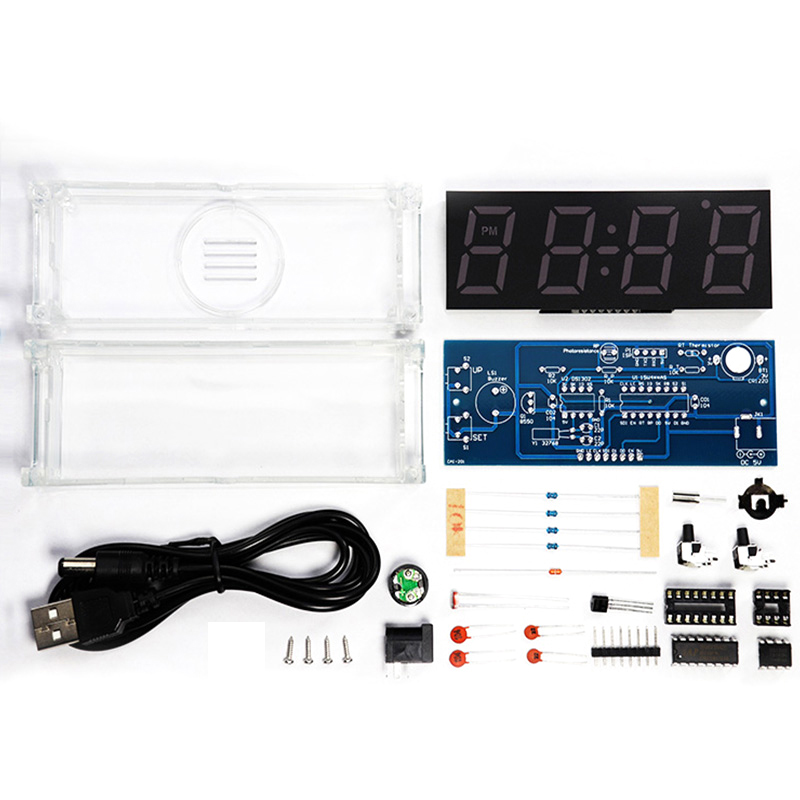 Dijital Tüp DIY Saat Kiti Sıca - Diy Electronics Youtube incelemesi ve fiyatı