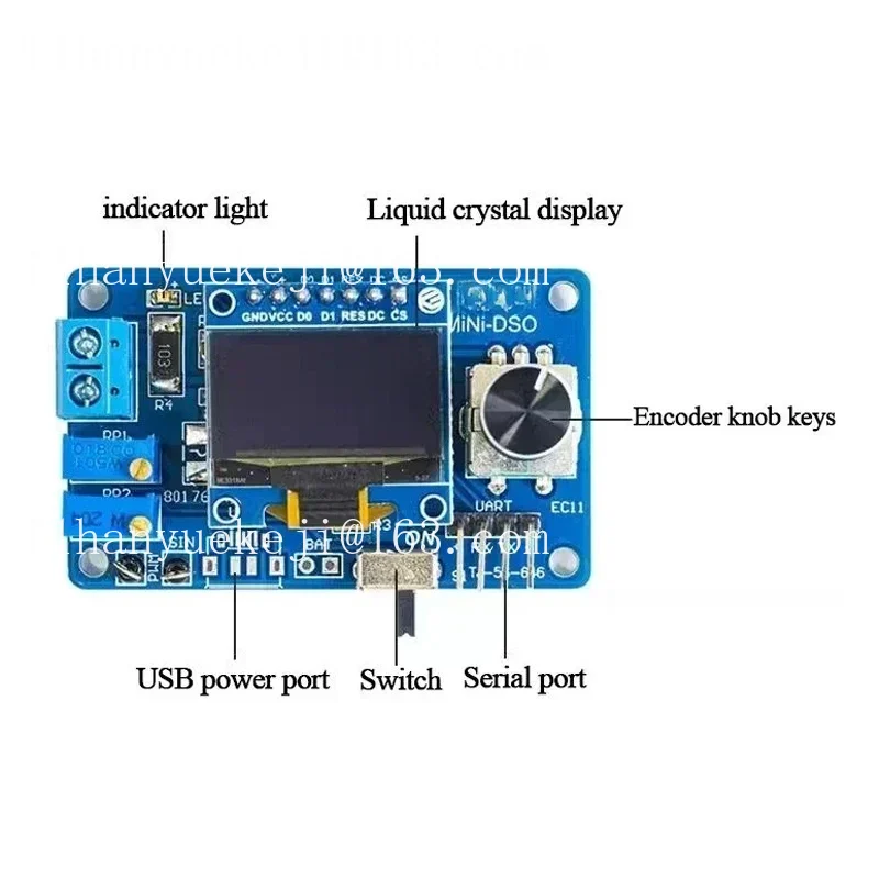 STC8K8A Mikrodenetleyici Kiti  - Oscilloscope Dso Mini incelemesi ve fiyatı