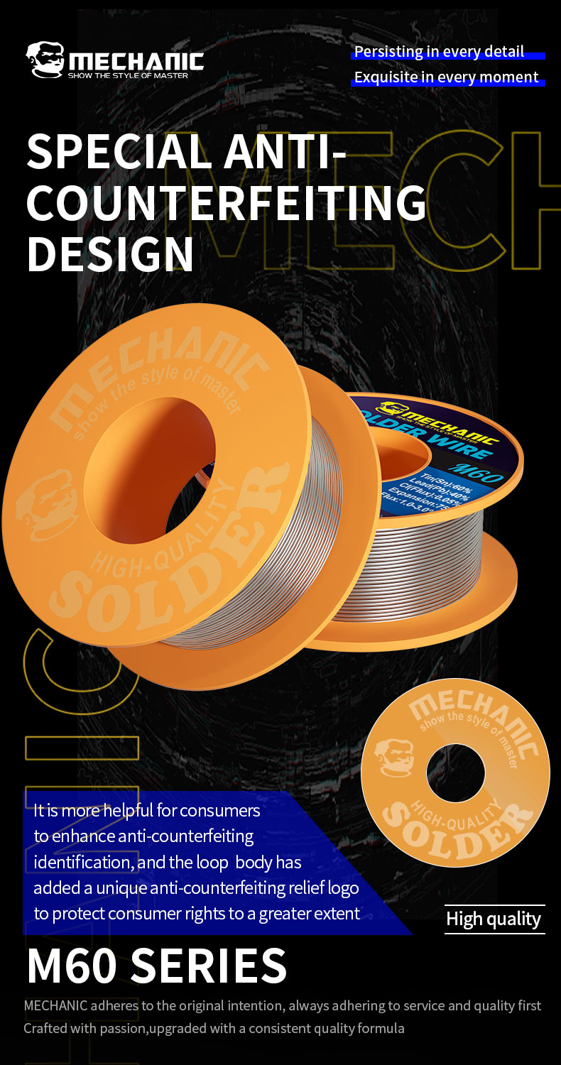 MECHINC RESMİ Lehim Teli M60 4 - Diy Electronics Flux incelemesi ve fiyatı