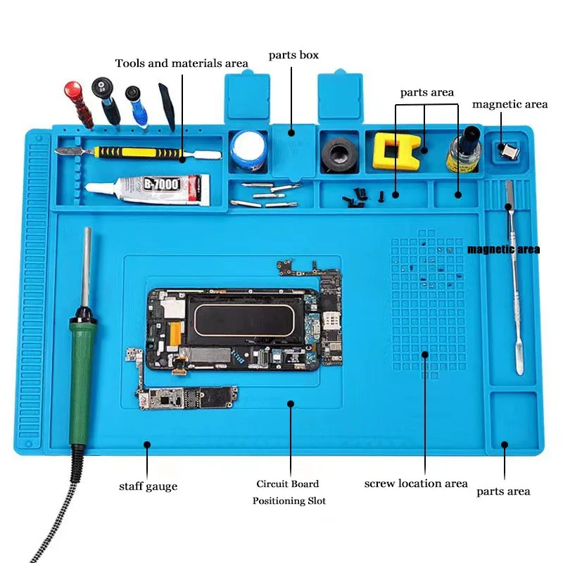 Anti-Statik Silikon Lehimleme  - Diy Electronics Workstation incelemesi ve fiyatı