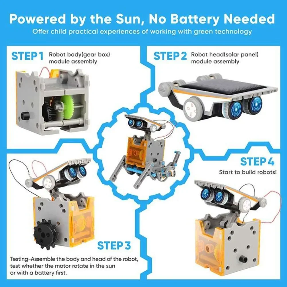 13 in 1 Güneş Enerjili Robot B - Diy Home Electronics incelemesi ve fiyatı